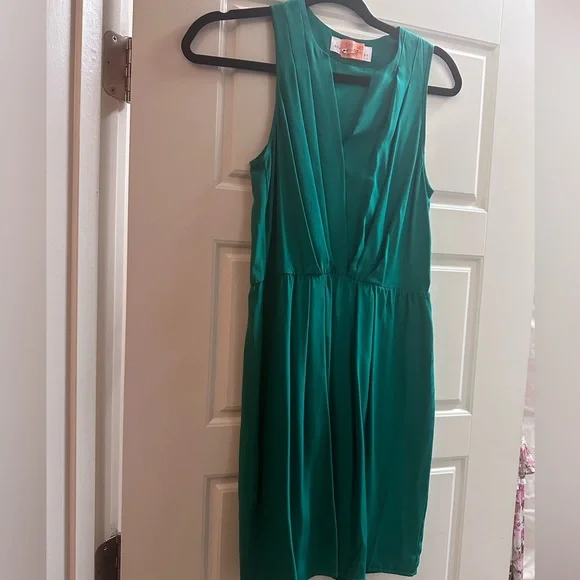 green emerald velvet dress Amanda Uprichard Rainier Cowl Halter Gown in Conifer – Suite 201